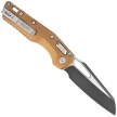 Microtech MSI S/E Knife Tan Slab Side Aluminum, Black Cerakote M390MK by Tony Marfione (210-1TA)