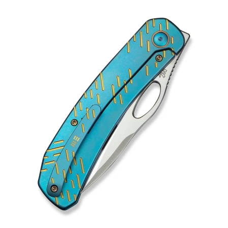 WeKnife Inmate Blue Titanium, Satin CPM 20CV by Jerad Neeve (WE23096B-3)