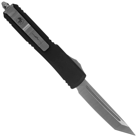 Nóż automatyczny OTF Microtech Ultratech T/E Signature Carbon Fiber/Black Aluminium, Satin M390 by Tony Marfione (123-4CFS)