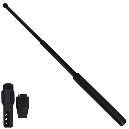 ESP hardened expandable baton 21'' with leather-imitation grip (EXB-21HL BK BH-55-HL)