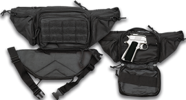 Barbaric Fanny Pack for Gun, Black Nylon 600D (34984)