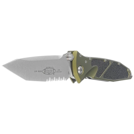 Microtech Socom Elite T/E Knife OD Green Aluminum, Stonewashed P/S M390 by Tony Marfione (161-11OD)