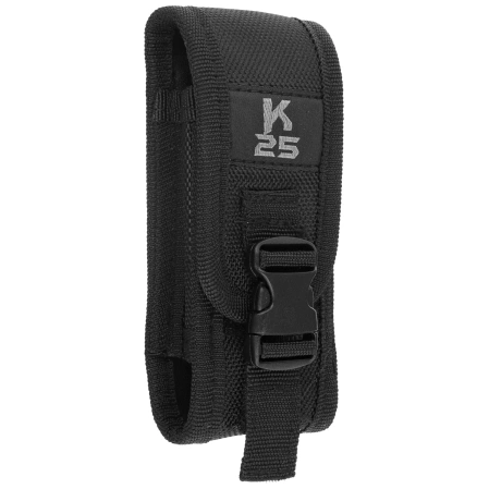 K25 AH-64 Folding Knife – Black Rubber Handle, Titanium-Coated 3Cr13MoV (18871)