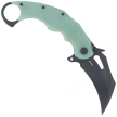 Kubey Wrath Knife Jade G10, Blackwashed 14C28N by MUZI Design (KU261K)