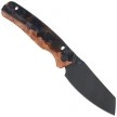 Bestechman Cicada's Wing Knife Wood / Black-Gold Resin, Black PVD 10Cr15MoV (BMK06-W-6)