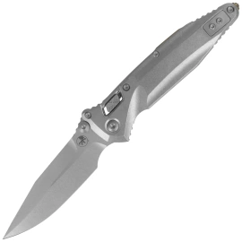 Microtech Socom Delta Ram-Lok S/P Marfione Select Knife Slab Side Titanium, Stonewashed M390MK by Tony Marfione (159RL-10SMS2)