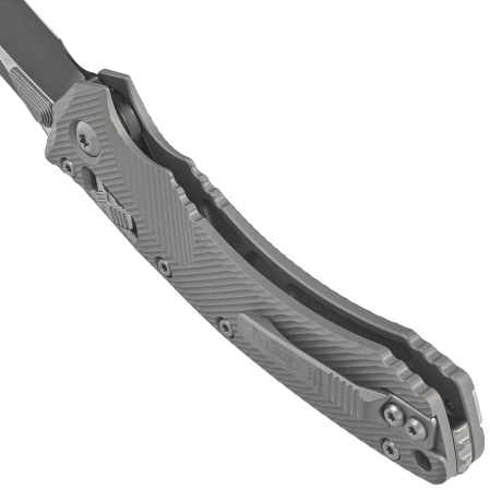 Nóż składany Microtech Amphibian Ram-Lok S/E Natural Clear Fluted Aluminium, Black M390MK by Tony Marfione (137RL-1FLNC)