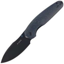 Kizer Meteora Knife Blue Canyon Richlite, Black PVD Nitro-V by Evgeniy Bulychev (V3730A3)