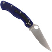 Spyderco Military Knife Dark Blue G10, Satin CPM S110V by Sal Glesser (C36GPDBL)