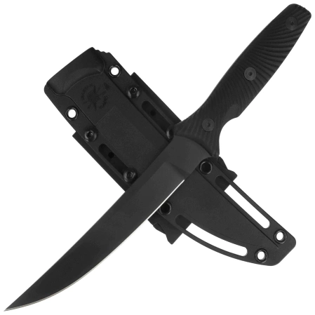 Spartan Blades Ronin Torii Black G10, Black Powder D2 by Tu Lam (SBBL4BKBK)