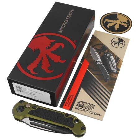 Nóż automatyczny Microtech LUDT Gen III S/E OD Green Aluminium, Black M390MK by Tony Marfione (1135-1OD)