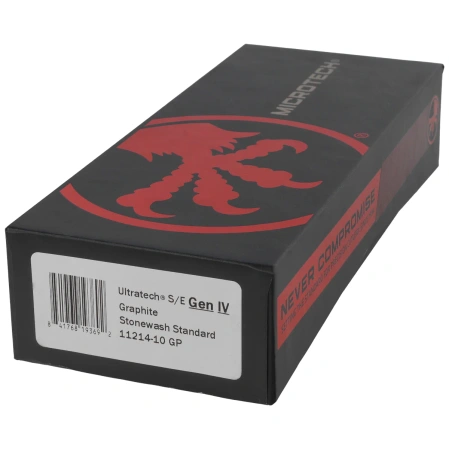 Microtech Ultratech Gen IV S/E OTF Knife Graphite Aluminum, Stonewashed M390MK by Tony Marfione (11214-10GP)