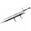 Amont Decor Habitat Fantasia Black Leather Sword, Satin (AM-S0345)