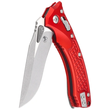 Microtech Amphibian Mini Ram-Lok S/E Knife Red Frag Aluminum, Stonewashed M390MK by Tony Marfione (137MRL-10FRRD)