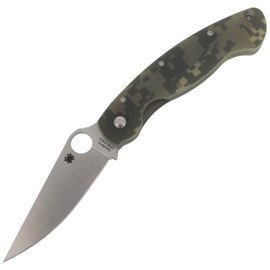 Spyderco Military Knife Digital Camo G10, Satin CPM S30V by Sal Glesser (C36GPCMO)