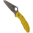 Spyderco Salt 2 FRN Yellow PlainEdge Knife (C88PYL2)