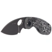 Kizer Microbe Knife Black-Grey Micarta w/ Vortex, Gray Stonewashed 14C28N by Maksim Epifantsev (V2742A5)