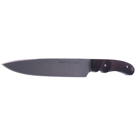 Muela Criollo-17 Coral Pakka Wood Knife, Satin 1.4116