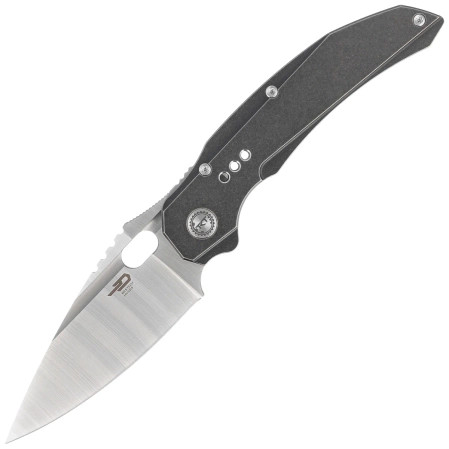 Bestech Exploit Black Titanium Knife, Satin CPM S35VN by Todd Knife and Tool (BT2005B)