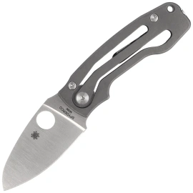 Nóż składany Spyderco Pits 2 Slipit Gray Titanium, Satin M390 by Mike Read (C269TIP)