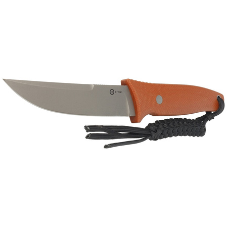 Nóż Civivi Tamashii Brown Canvas Micarta, Gray Stonewashed D2 by Bob Terzuola (C19046-5)