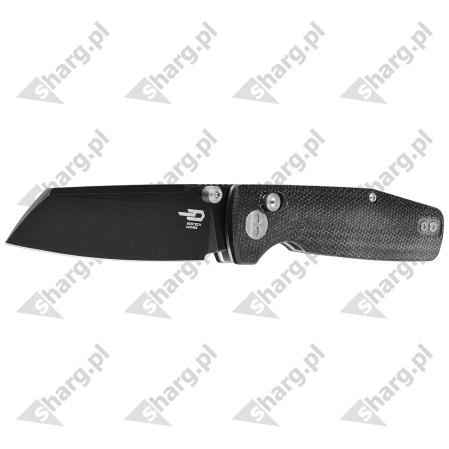 Bestech Slasher Knife Black Micarta, Black Stonewashed D2 (BG43A-2)