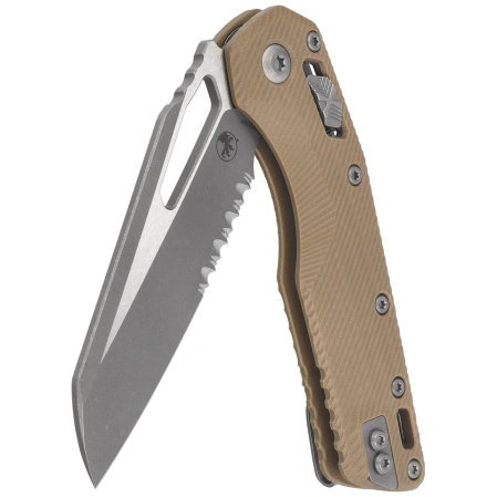 Microtech MSI S/E Knife Tan Fluted G10, Apocalyptic P/S M390MK by Tony Marfione (210-11APFLGTTA)