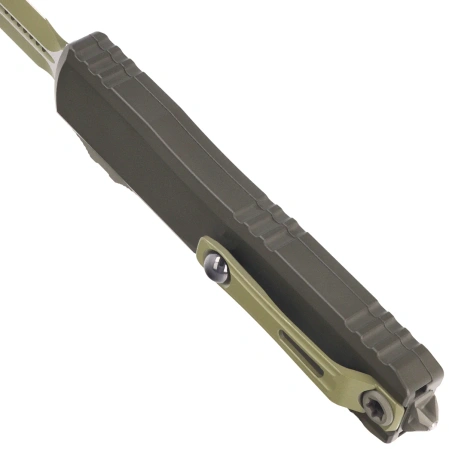Nóż automatyczny OTF Microtech Ultratech Gen IV D/E Magpul OD Green Bazooka Aluminium, Magpul OD Green Bazooka M390MK by Tony Marfione (11224-1MPOD-T10S21)