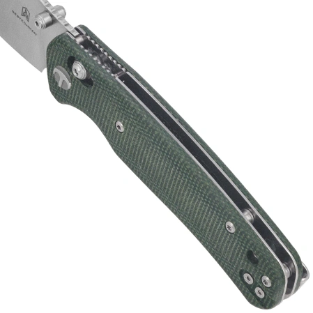 Bestechman Cicada's Wing Knife OD Green Micarta, Satin 10Cr15MoV (BMK06-M-2)