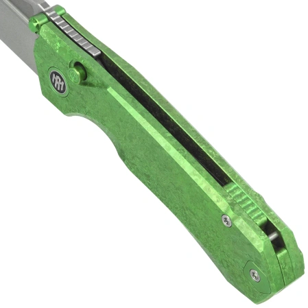 Remette Rhino Knife Green Crystallized Titanium, Pearlescent M390 (RNTB4)