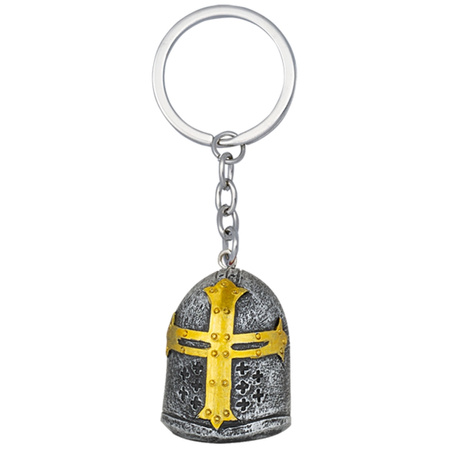 Tole 10 Imperial Templar Helmet Keychain, Silver Resin (39543)