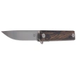 Fox Chnops Heritage Knife Ziricote Wood, Satin Hybrid Cryo by Raven Knives Design (FX-544 ZW)