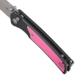 Nóż składany Bestechman Icebreaker Grey Aluminium / Pink G10, Satin D2 (BMK16B)
