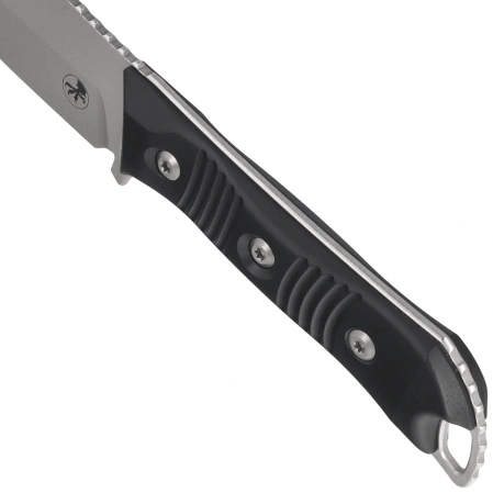 Microtech Always Survive Knife Black G10, Stonewashed M390MK by Borka Blades and Tony Marfione (96-10 BK)