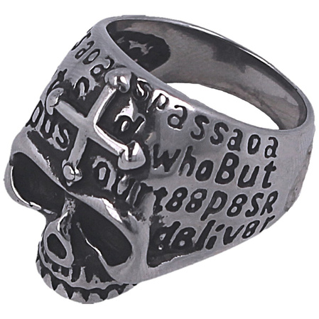 Tole 10 Imperial Skull Cross Ring (09984)