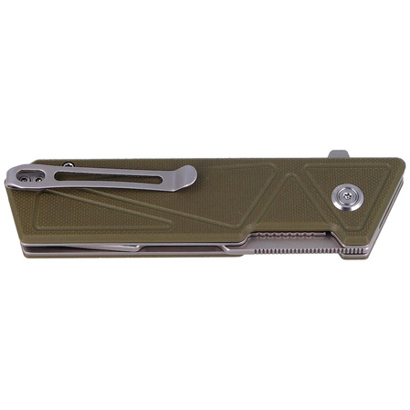 Kubey Knife Avenger Outdoor Green G10, Bead Blasted D2 (KU104B)