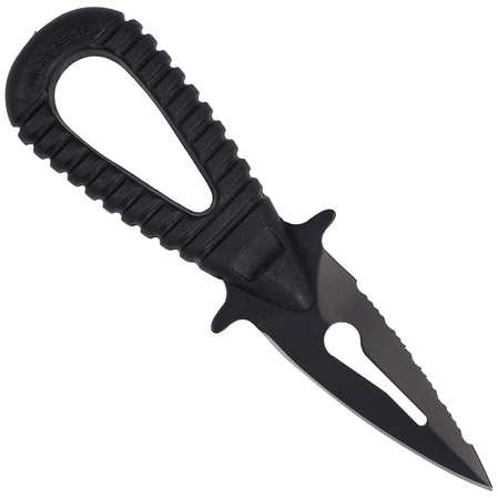 Nóż nurkowy MAC MicroSub Race 2 Black ABS, Black Idroglider W 1.4060