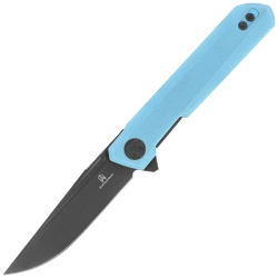 Nóż składany Bestechman Mini Light Blue G10, Grey PVD D2 by Ostap Hel (BMK03L)