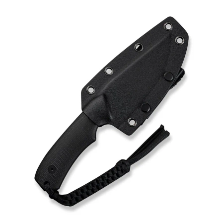 Civivi Gander Knife Black Canvas Micarta, Black Stonewashed 14C28N by Matt Gentry (C24058B-2)