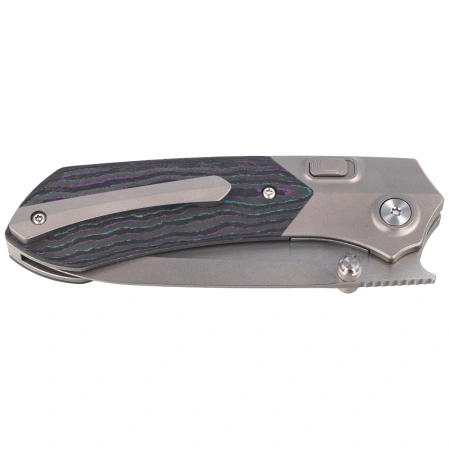 Nóż składany Remette Meteor Titanium/Jazzy CamoCarbon, Sandblasted M390 (RTPT-JAC)