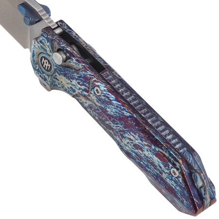 Nóż składany Remette Cosmic Flamed Titanium, Pearlescent M390 (RTCO-TC)