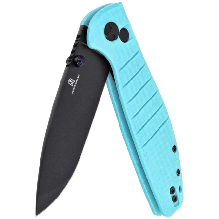 Bestechman Knife Goodboy Blue G10, Grey DLC D2 by Keanu Alfaro (BMK04C)