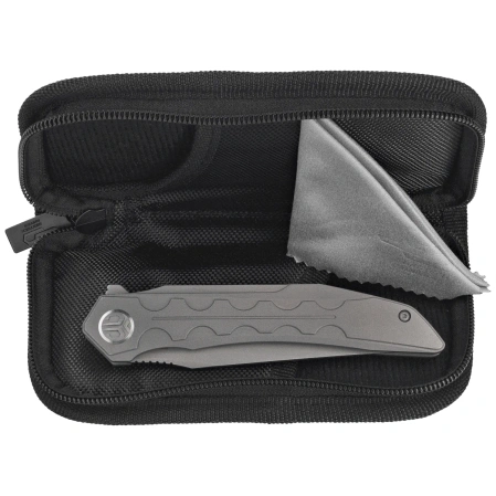 Bestech Samari Grey Titanium, Bead Blasted/Stonewashed M390 by Kombou Knife (BT2009A)