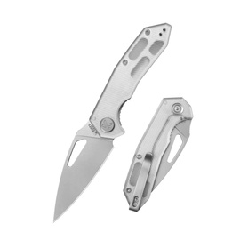 Kubey Coeus Knife Translucent Polycarbonate, Beadblasted 14C28N (KU122-1A)