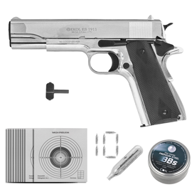 Voltran Ekol ES 1911 V2 Satin 4.5 mm Air Pistol with Blow Back