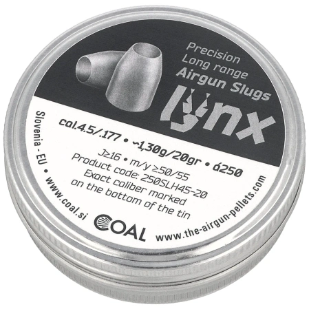 Coal Lynx HP Slugs 20 4.5 mm, 300 pcs 1.29 g / 20.00 gr (250SLH45-20)