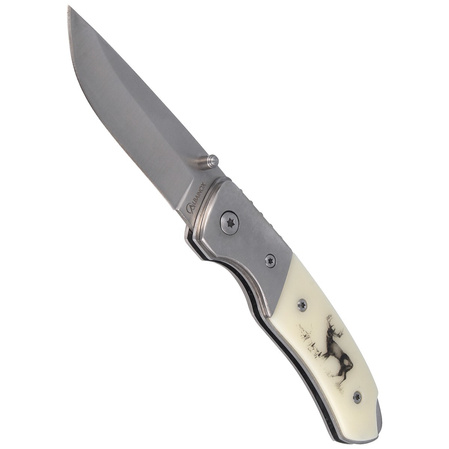 Nóż składany Martinez Albainox DeLuxe Deer White ABS, Satin Finish (19770)