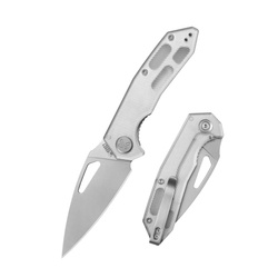 Kubey Coeus Knife Translucent Polycarbonate, Beadblasted 14C28N (KU122-1A)