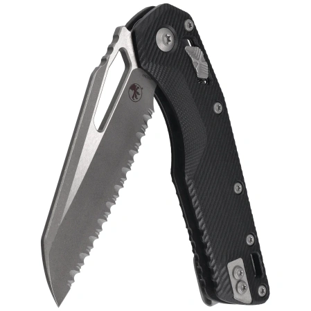 Nóż składany Microtech MSI S/E Black Fluted G10, Apocalyptic F/S M390MK by Tony Marfione (210-12APFLGTBK)
