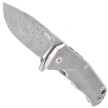 LionSteel T.R.E. Knife Gray Titanium, Thor Damasteel Damascus by Molletta (TRE DT GY)